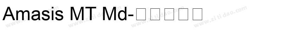 Amasis MT Md字体转换